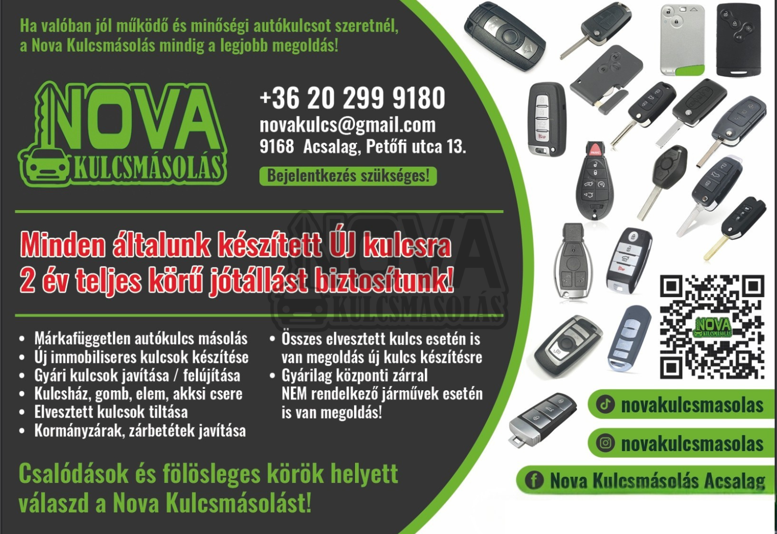 Elveszett autókulcs pótlás – neon stílusú illusztráció kulccsal és chippel